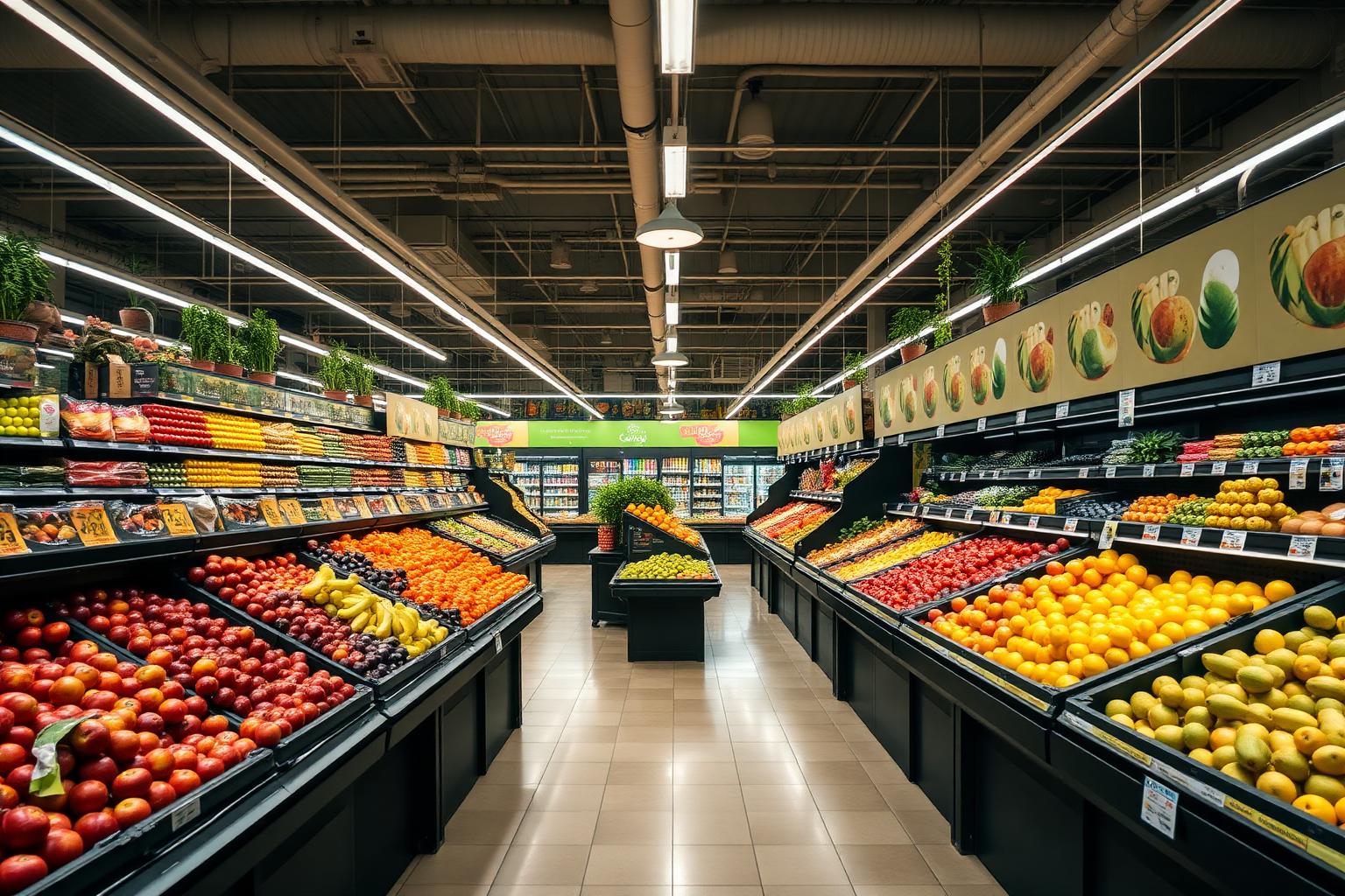 Interior do supermercado G Mira